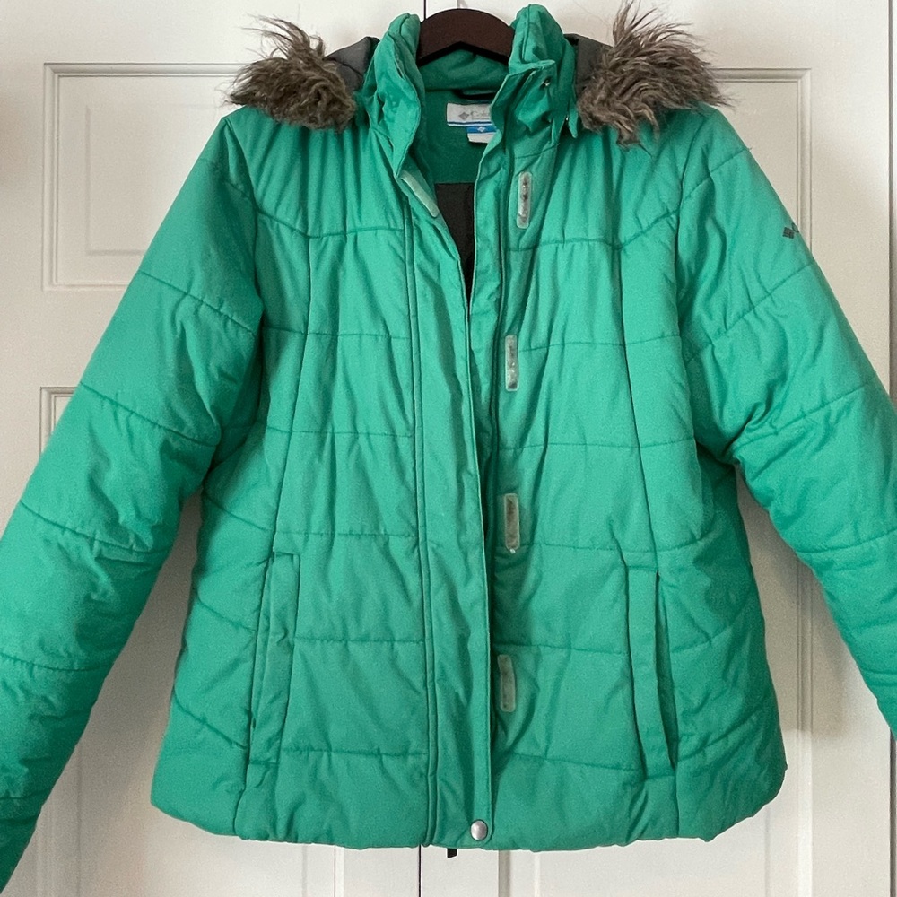 Columbia coat with fur trim